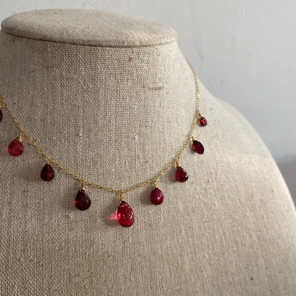 Red tourmaline Necklace - Picture 3 of 5